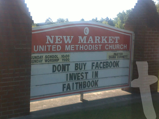 Don't Buy Facebook Invest in Faithbook - New Market United Methodist Church