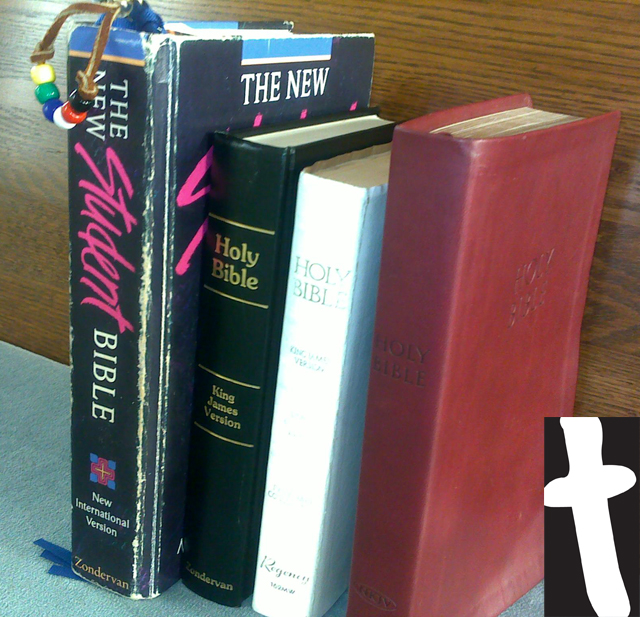 Stack of Bibles (Bible) Acronym for Bible