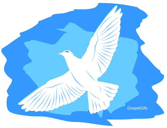 Clip art by gospelgifs.com - Dove - Gentleness