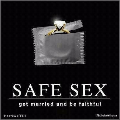Safe Sex Be Married and Faithful Image