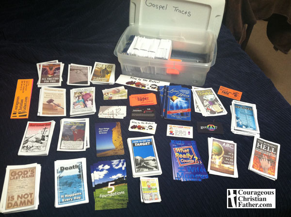 Gospel Tract Challenge - 100K In A Day! - Image of various gospel tracts