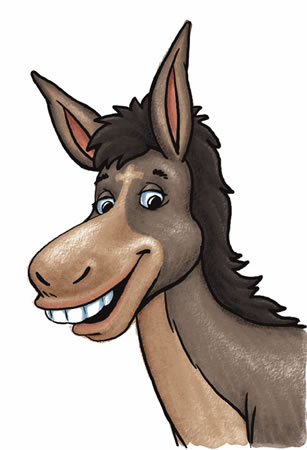 Donkey Clipart by vector-clip-art.com