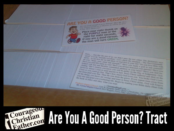 Are You A Good Person? Tract (Good Person Test Gospel Tract Recreated & Professionally Printed)