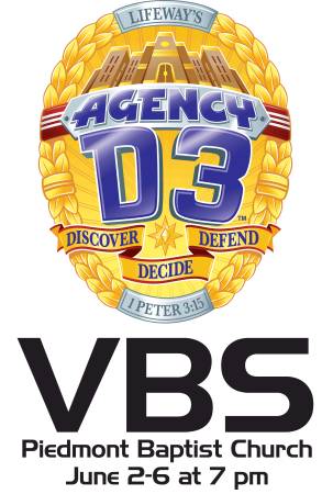 Agency D3 VBS at Piedmont Baptist Church