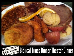 Bliblical Times Dinner Theater - Dinner