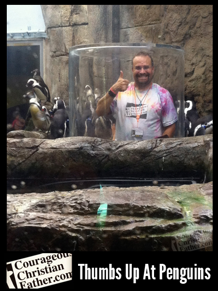 Ripley's Aquarium of the Smokies Steve Gives Penguins a Thumbs U