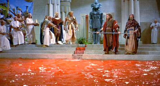 Moses water blood