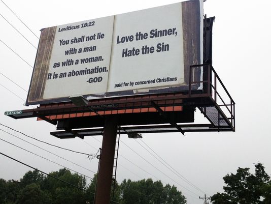 Leviticus 18:22 Billboard
