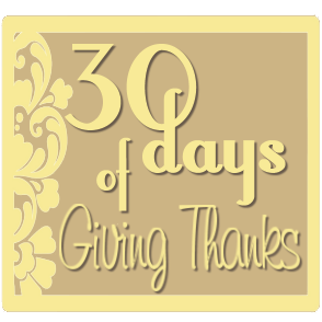 30 Days of Thanksgiving: Day 11