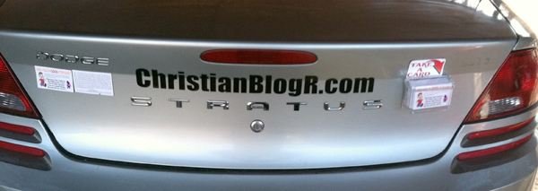 Tract Box on back of car