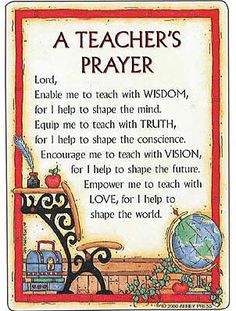 Teacher's Prayer
