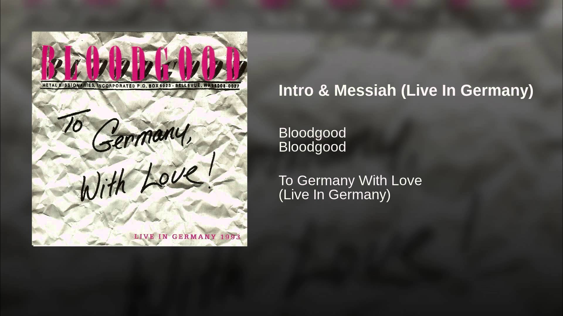 Intro & Messiah (Live in Germany) – Bloodgood