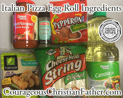 Italian Pizza Egg Roll Ingredients