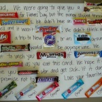 Father's Day Candy Bar Greeting Card