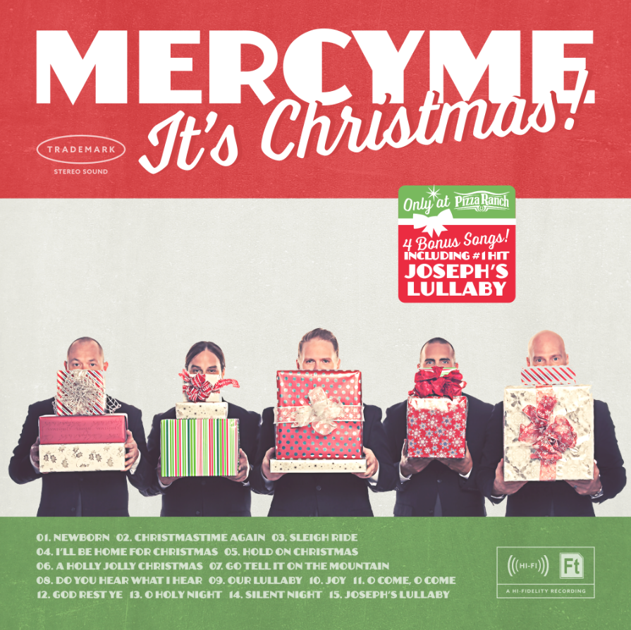 MercyMe "It's Christmas!" Pizza Ranch CD Cover