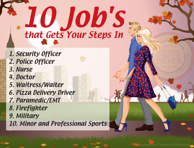 10 Job's that Gets Your Steps In