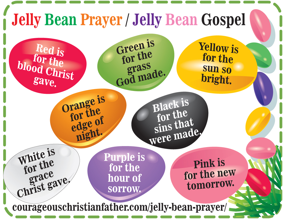 Jelly Bean Prayer Printable - Jelly Bean Gospel Printable