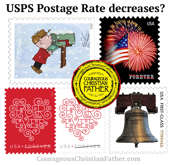 USPS Postage Rate Decreases (Forever Stamps)