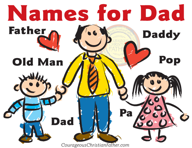 Names For Dad Courageous Christian Father