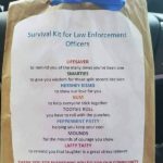 Survival Kit for Law Enforcement - using candy and a message to help show your support for your local law enforcement officers.