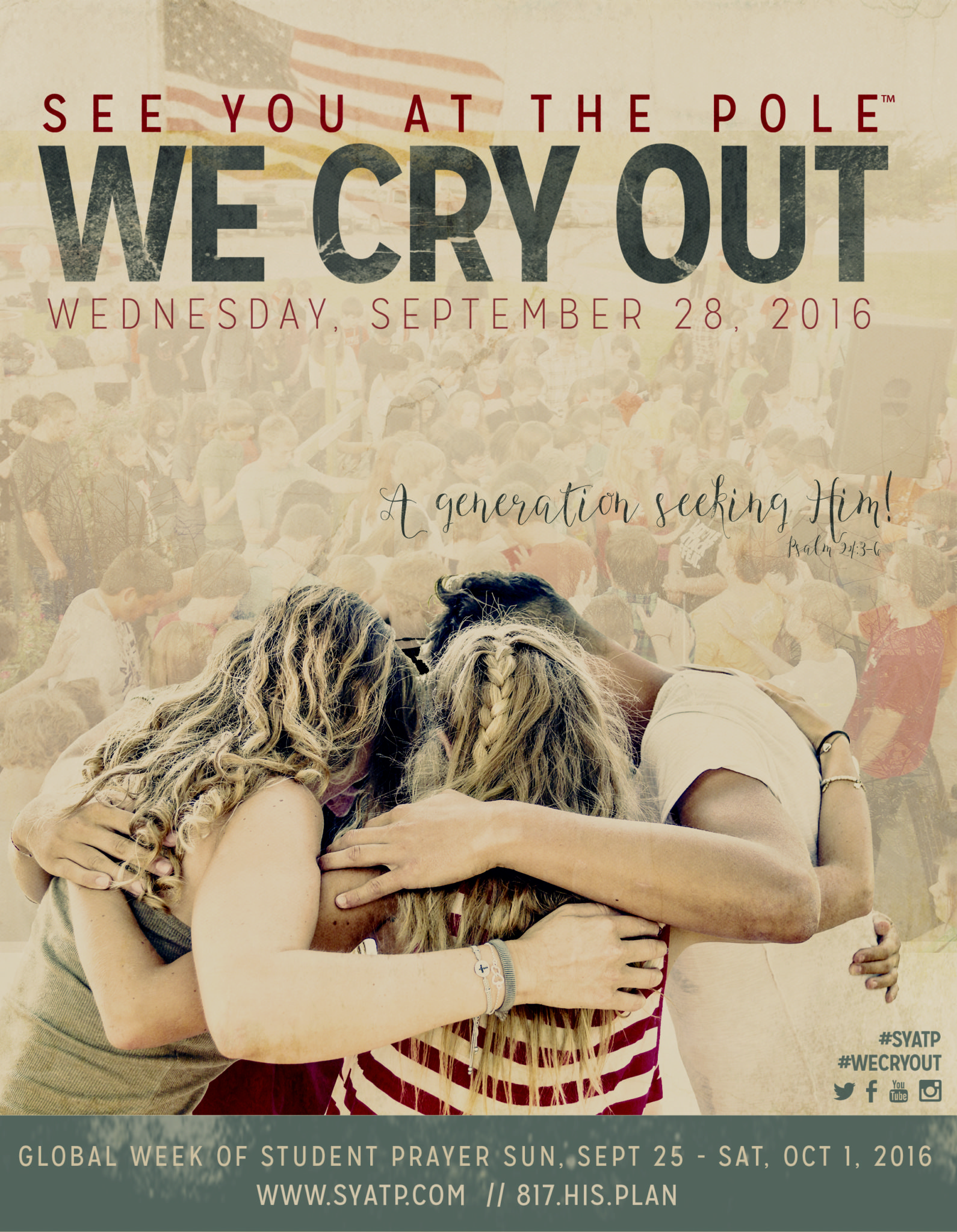 See You At the Pole 2016 We Cry Out Artwork