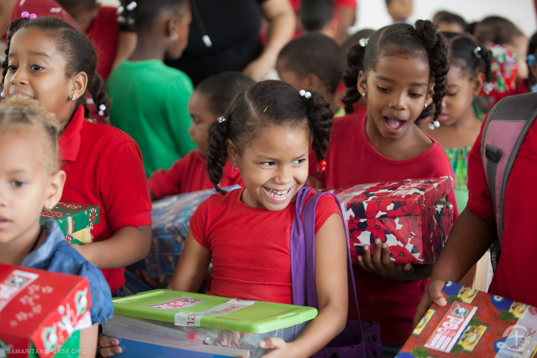 Families Collect School Supplies for Operation Christmas Child