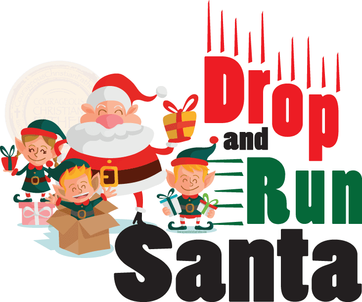 Drop and Run Santa