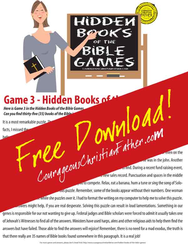 Hidden Books of the Bible - Game 3 