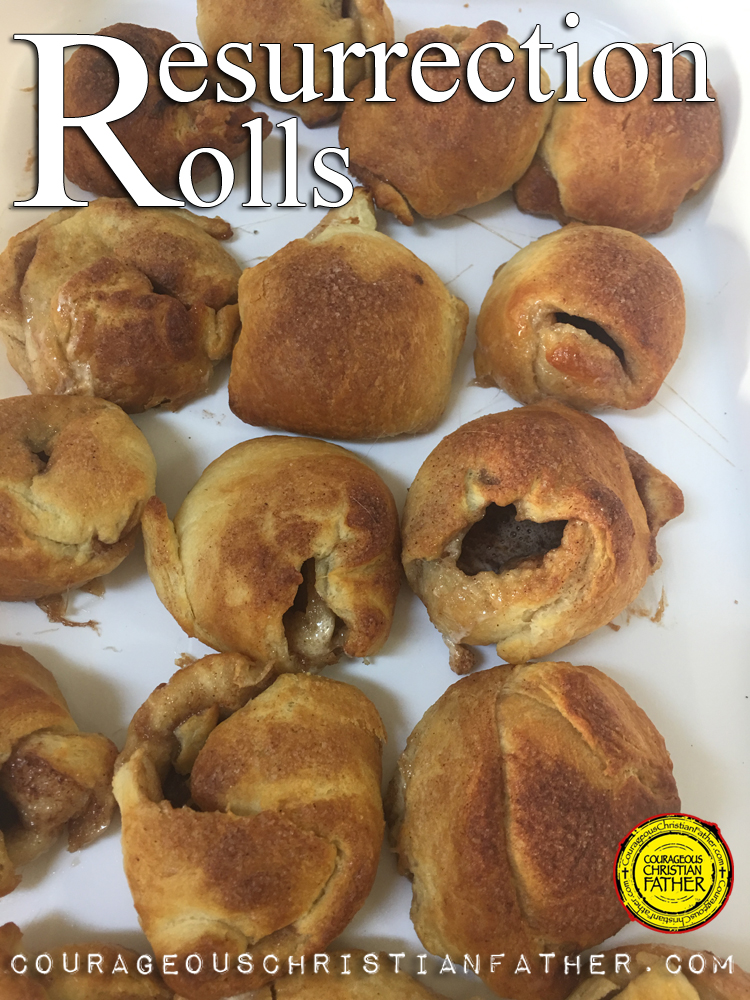 Resurrection Rolls – These are rolls that have basic ingredients and easy to make. Each item represents a part of the Resurrection of Jesus Christ including the finished product to look like an empty tomb. #ResurrectionRolls