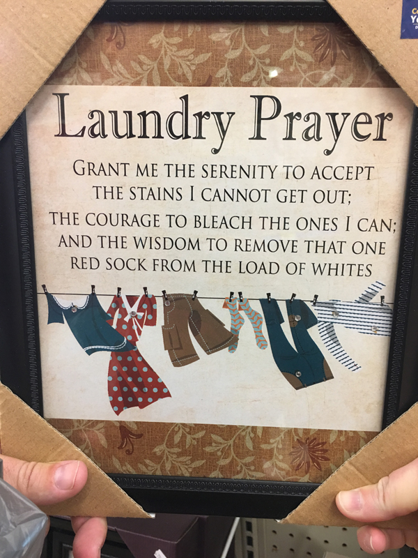 Laundry Prayer #LaundryPrayer