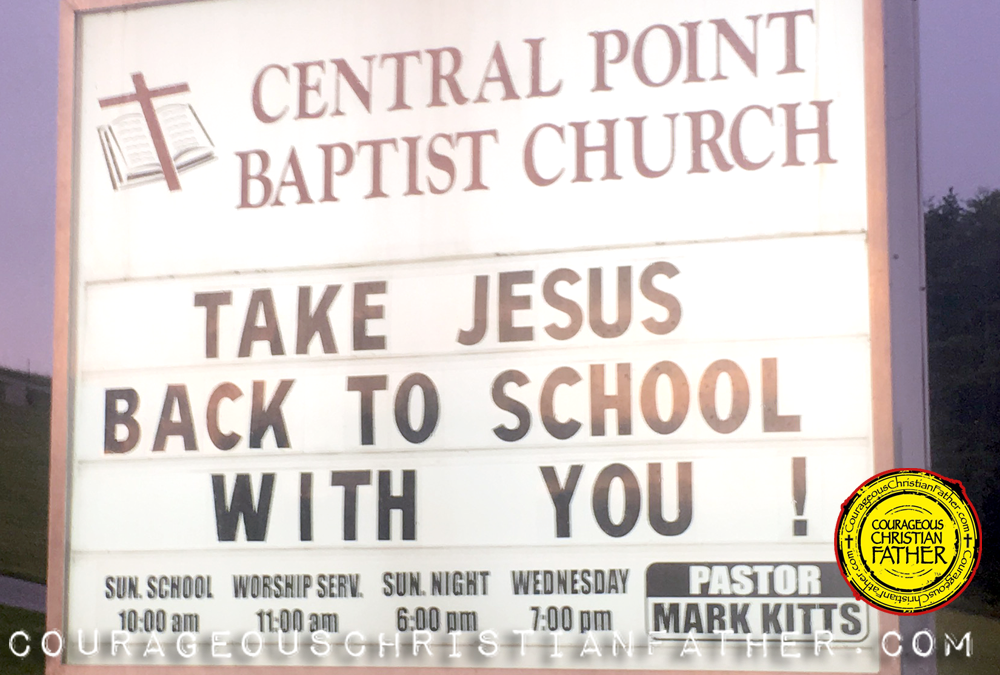 Take Jesus Back to School With You - Central Point Baptist Church - Rutledge, TN