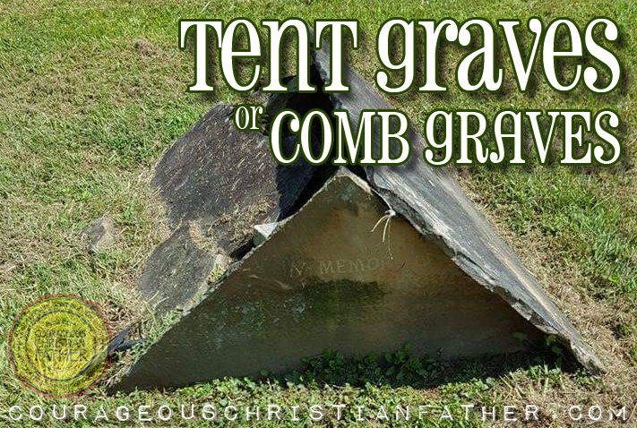 Tent Graves or Comb Graves at Red Bird Baptist Church in Williamsburg, KY