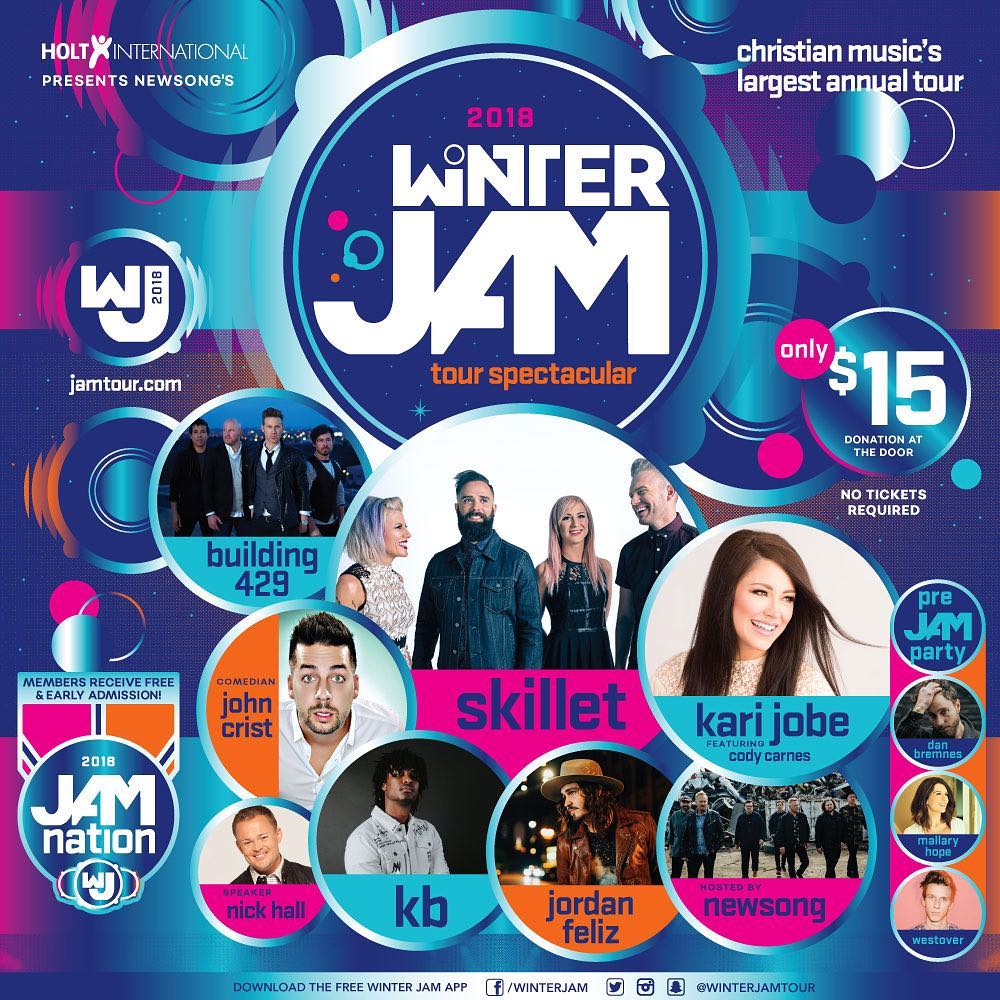 2018 Winter Jam East Coast Poster #WinterJam