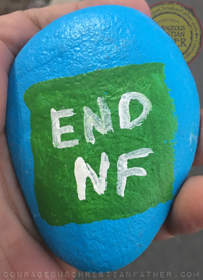 End NF Kindness Rock (Neurofibromatosis)