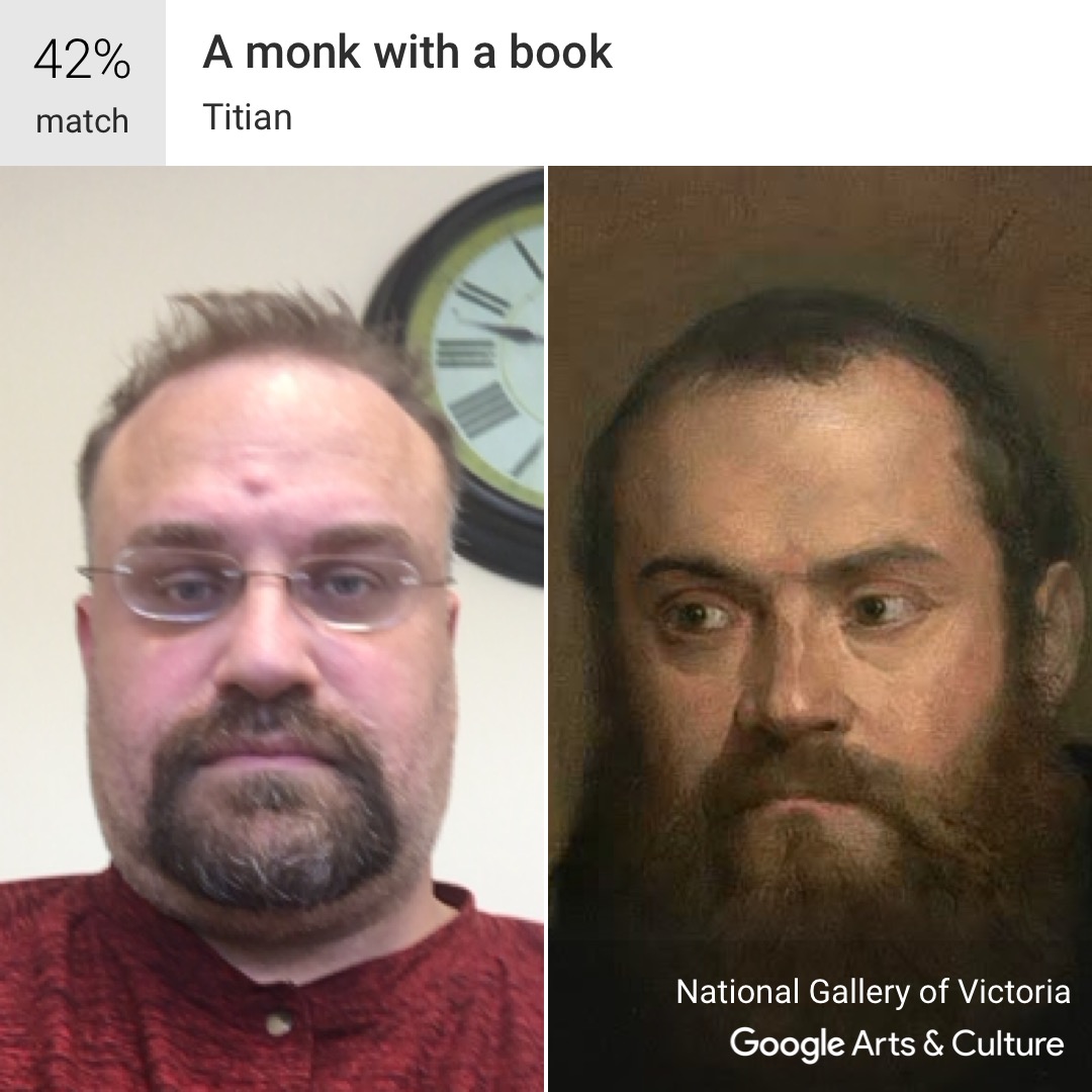 A Monk With A Book - Google Art and Culture App #MuseumDoppelganger #Doppelganger