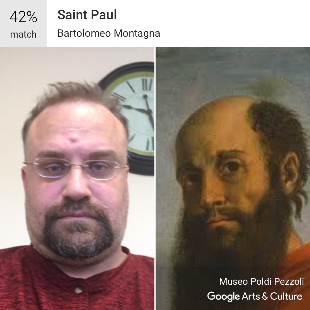 Saint Paul - Google Art and Culture App #MuseumDoppelganger #Doppelganger