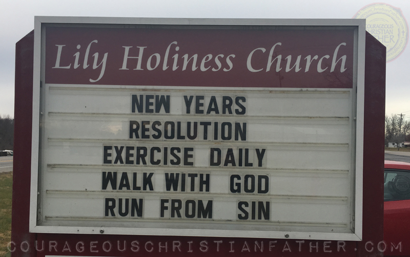 New Years Resolution - Exercise Daily - Walk with God - Run from Sin - Lily Holiness Church