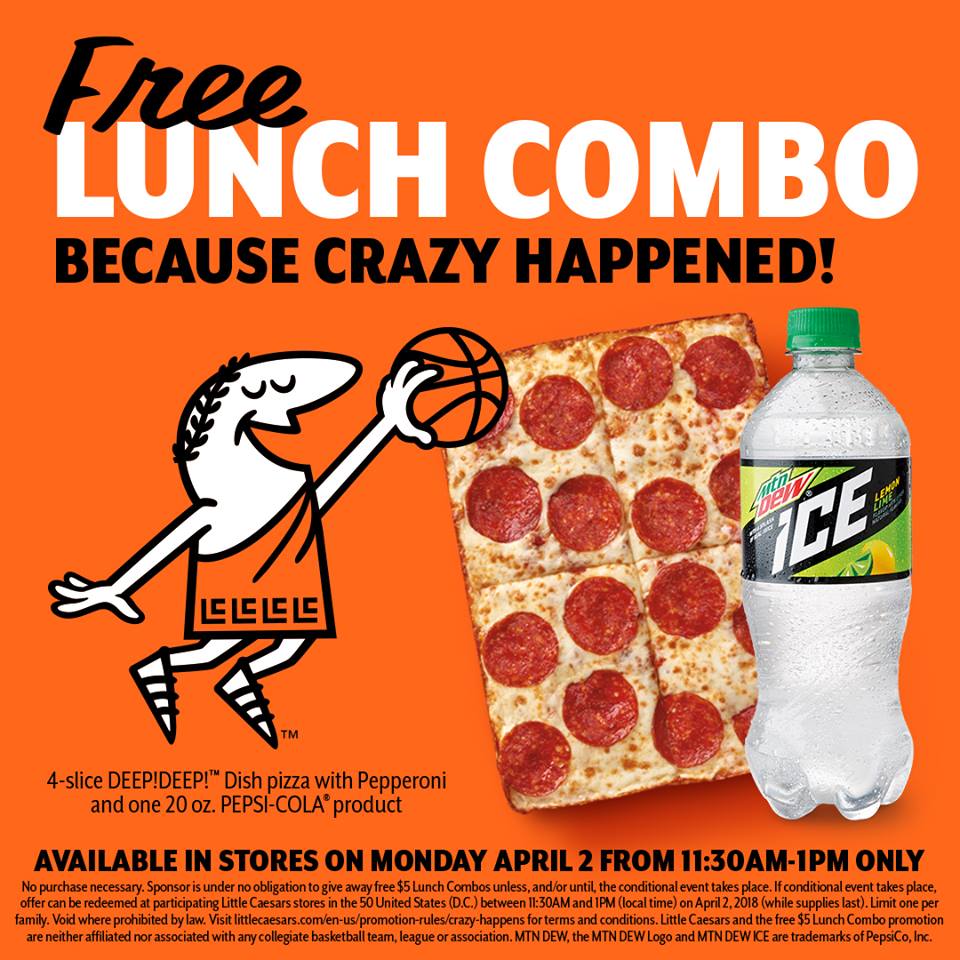 Free Pizza Combos at Little Caesars for lunch #LittleCaesars