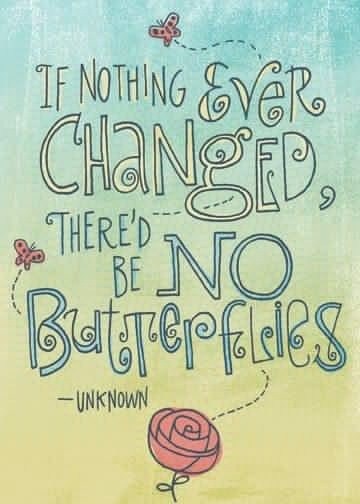 New Creation: If Nothing Ever changed there'd be no butterflies - unknown - (Butterfly) 