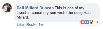 Bart Millard's mom, Dell Millard Duncan,  also commented on this one, saying this was one of her favorite I Can Only Imagine Police Lip Sync videos. Bart Millard is the one that wrong I Can Only Imagine.