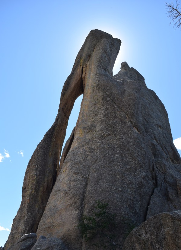 The Eye of the Needle Rock formation | This formation is in South Dakota along the Needles Highway | Photo Compliments of Truck Camper Adventure