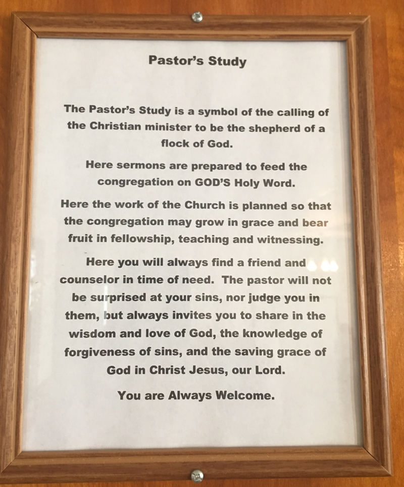 Pastor's Study