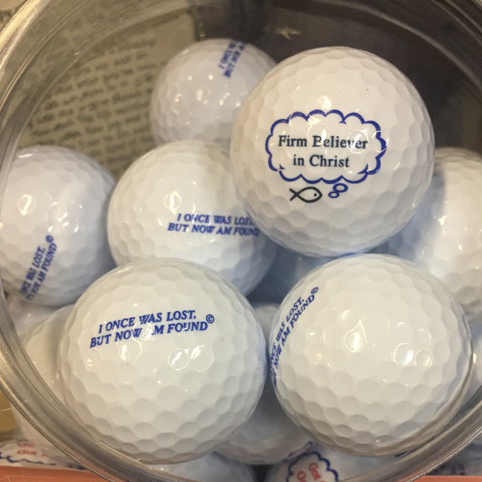 Christian Golf Balls - Golf Balls with Bible or Christian related sayings on them. #ChristianGolfBalls (Firm Believer In Christ - I Was Once Lost, But Now I Am Found)