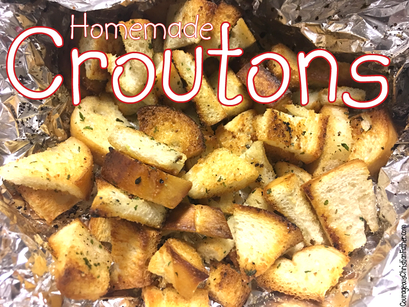 Homemade Croutons - It is very simple to make croutons homemade. More simple than you realize!