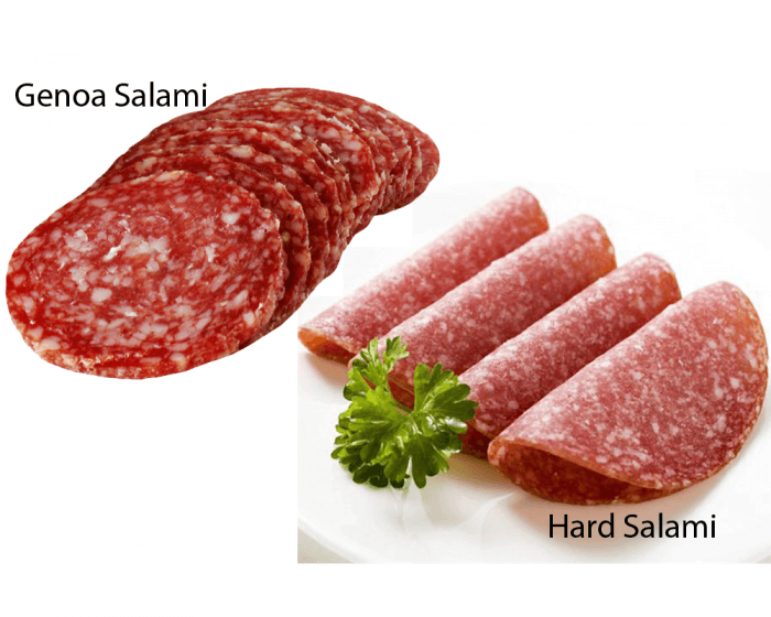 National Salami Day - A day to enjoy that yummy cured sausage. #NationalSalamiDay (Hard Salami & Genoa Salami)