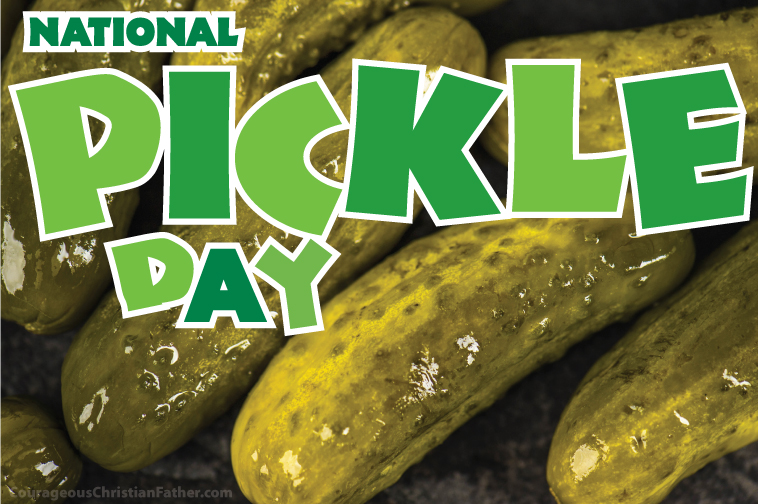 National Pickle Day - day for the beloved pickled cucumber we all or most of all of us love.