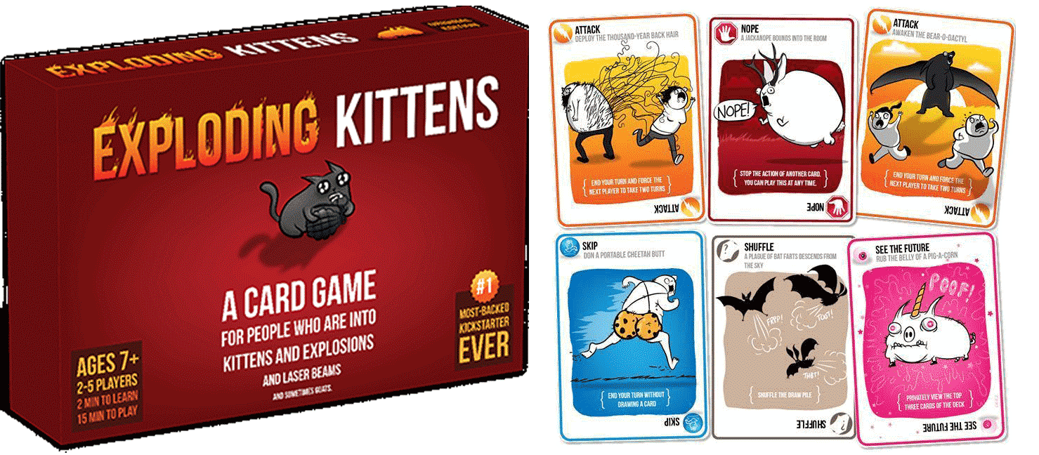Exploding Kittens - No! No real cats are exploding! This is just a card game of skill.  #ExplodingKittens