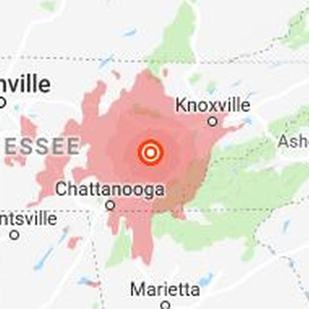 Strong Earthquake Hits East Tennessee - Around Wednesday morning around 4:14 am a 4.4 earthquake hit East Tennessee and could be felt in Atlanta, GA according to The U.S. Geological Survey (USGS).