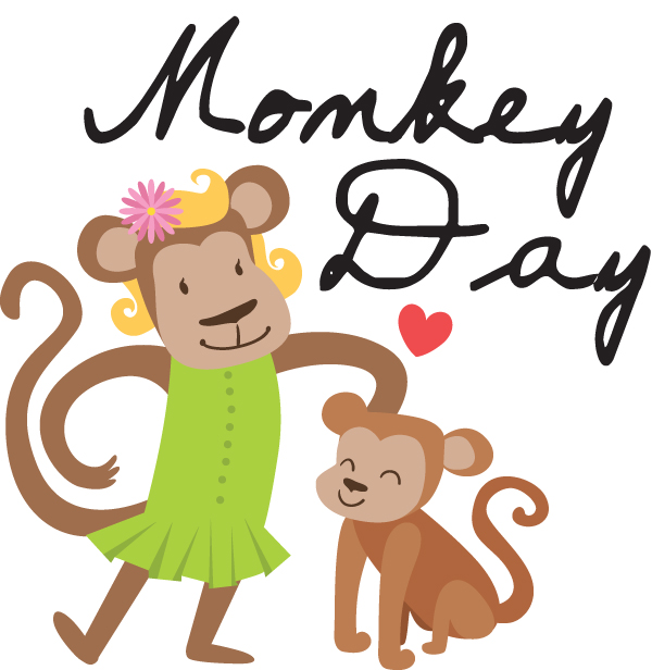 Monkey Day a day to celebrate a wild popular animal the monkey. #MonkeyDay