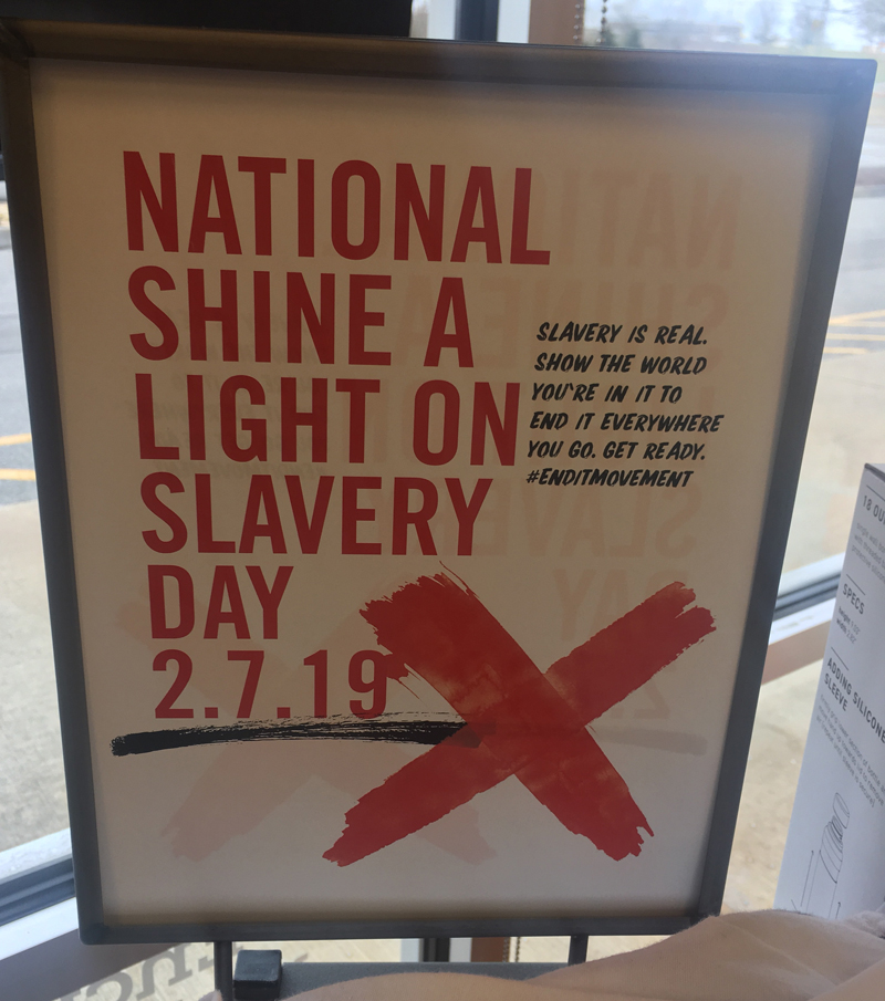 National Shine A Light on Slavery Day - Slavery is real. Show the world you're in it to end it everywhere you go. Get ready. #EndItMovement